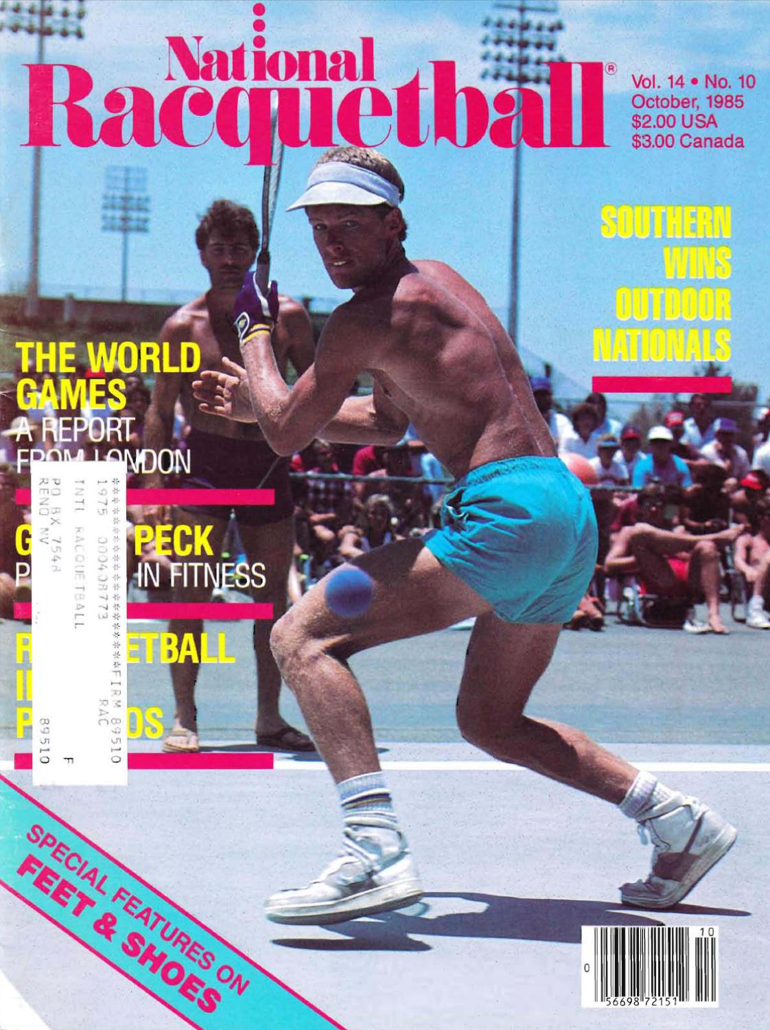 National Racquetball cover, photographer unknown